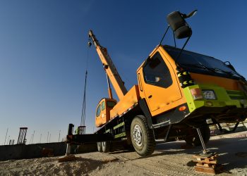 low-angle-view-construction-site-against-clear-sky